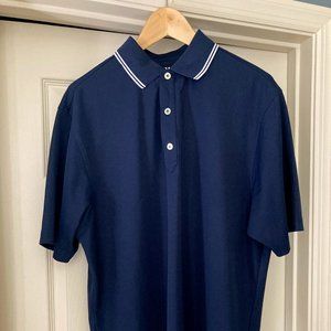 Men's Navy FootJoy Golf Polo Medium